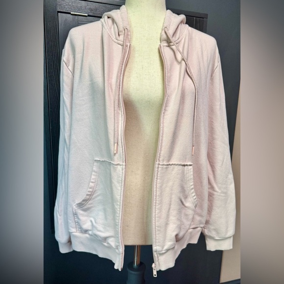 Eddie Bauer light pink full zipper hoodie - Picture 4 of 7